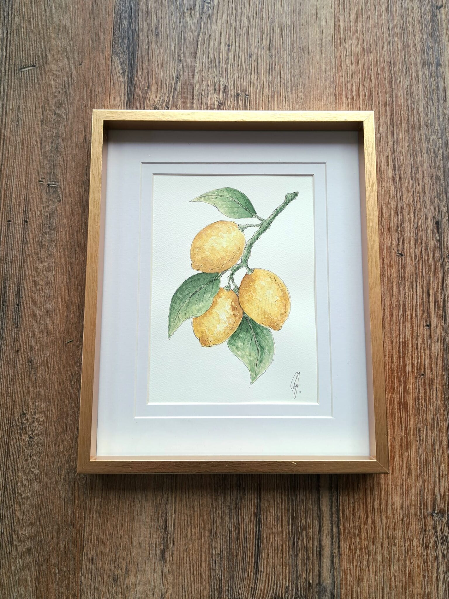Aquarel schilderij Aquareldig citroenen
